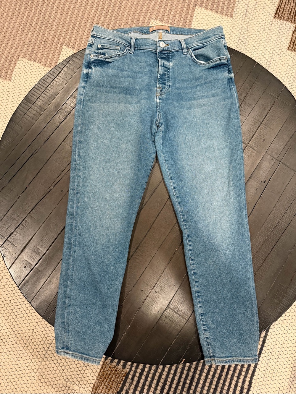 🔥7 For All Mankind Jeans Women's 32 Blue Josefina LUXE Vintage Slim Boyfriend🔥